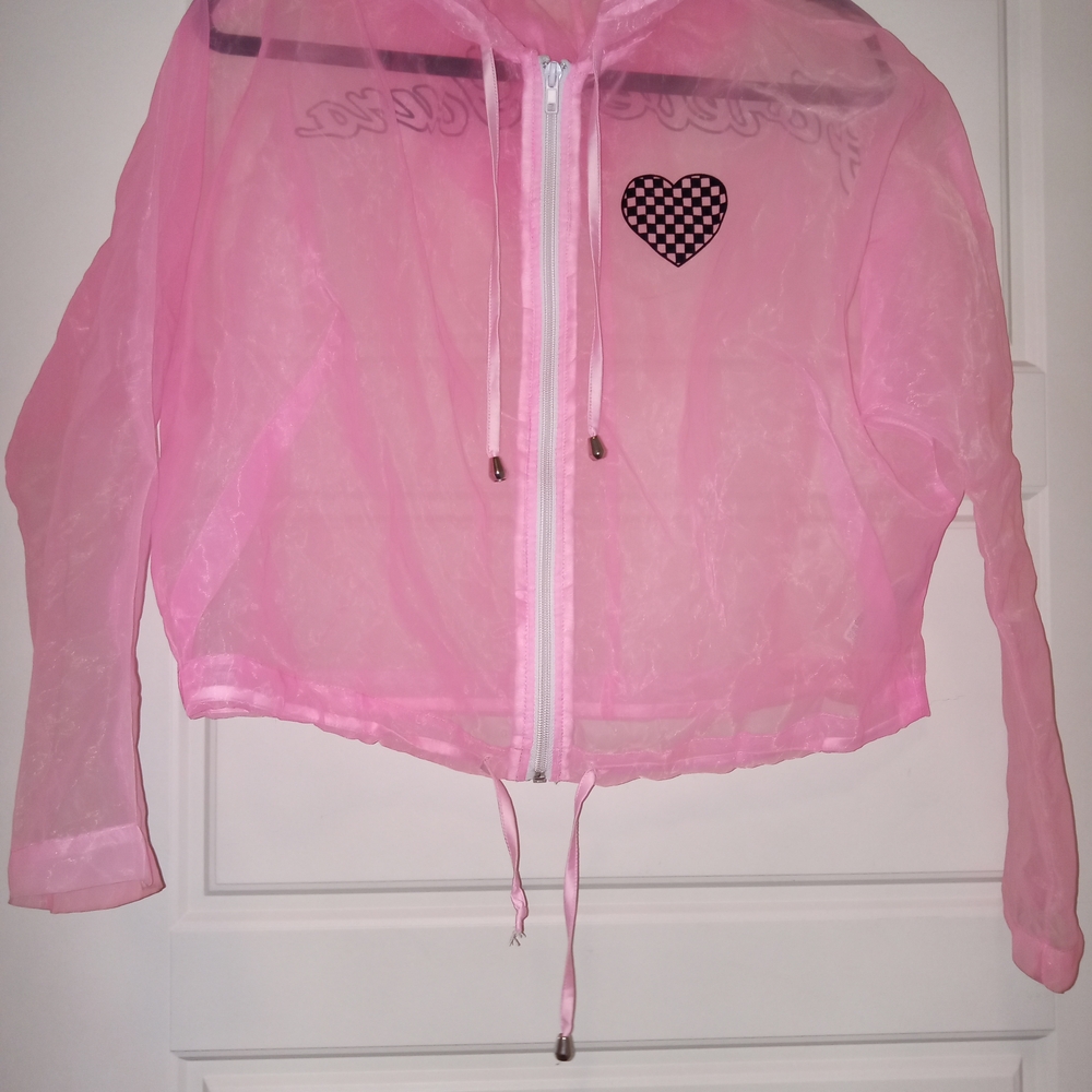 Forever 21 Pink Sheer Jacket